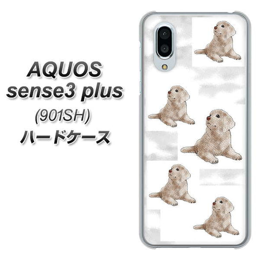 SoftBank アクオスセンス3 プラス 901SH 高画質仕上げ 背面印刷 ハードケース【YD823 ラブラドールレトリバー04】