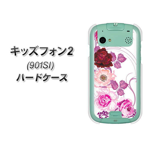 キッズフォン2 901SI SoftBank 116 6月のバラ ハードケース 背面印刷