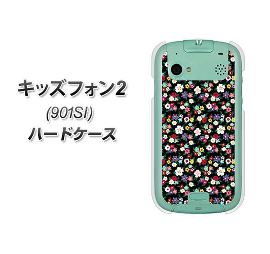 キッズフォン2 901SI SoftBank 778 マイクロリバティプリントBK ハードケース 背面印刷