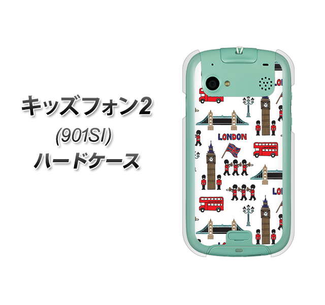 SoftBank キッズフォン2 901SI 高画質仕上げ 背面印刷 ハードケース【EK811 ロンドンの街】