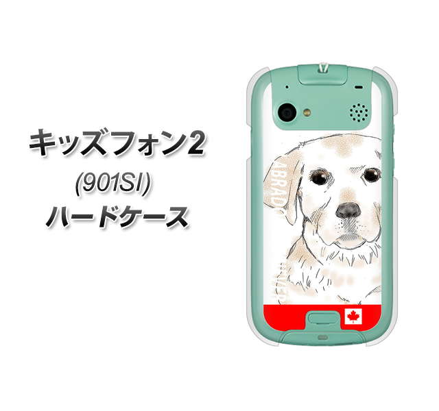 SoftBank キッズフォン2 901SI 高画質仕上げ 背面印刷 ハードケース【YD821 ラブラドールレトリバー02】