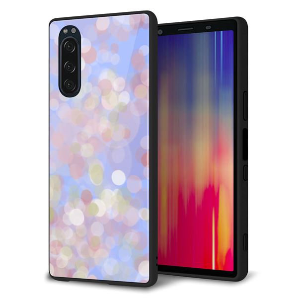 softbank エクスペリア5 901SO 強化ガラス&TPUスマホケース ガラプリ【YJ293 デザイン】