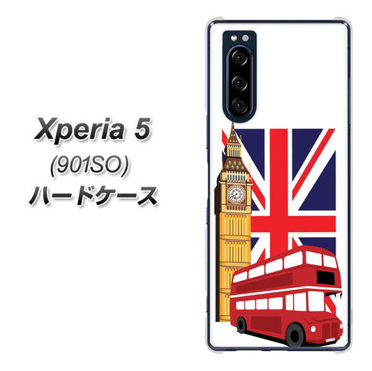 softbank エクスペリア5 901SO 高画質仕上げ 背面印刷 ハードケース【573 イギリス】