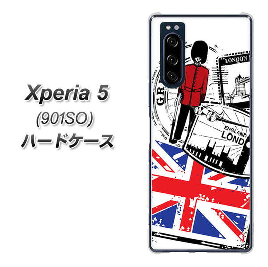 softbank エクスペリア5 901SO 高画質仕上げ 背面印刷 ハードケース【574 LONDON】
