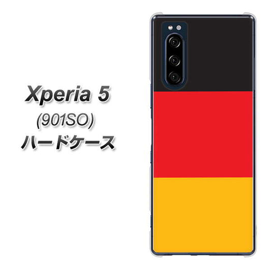 softbank エクスペリア5 901SO 高画質仕上げ 背面印刷 ハードケース【675 ドイツ】