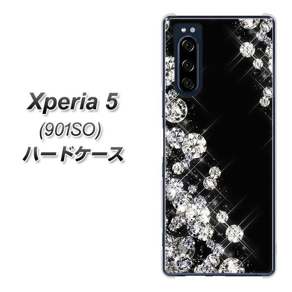 softbank エクスペリア5 901SO 高画質仕上げ 背面印刷 ハードケース【VA871 ダイヤモンドフレーム】