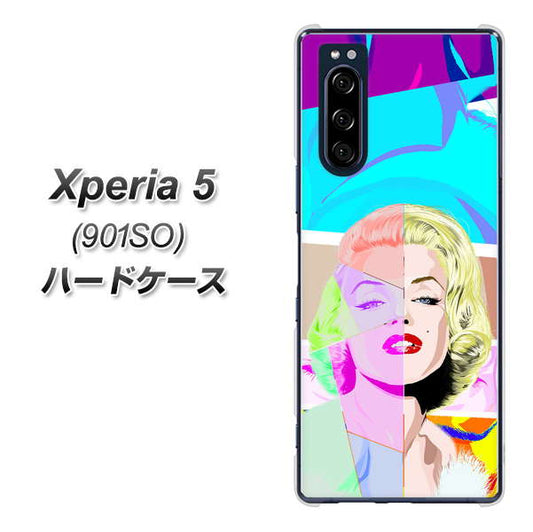 softbank エクスペリア5 901SO 高画質仕上げ 背面印刷 ハードケース【YJ210 マリリンモンローデザイン(C)】
