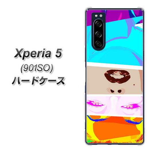 softbank エクスペリア5 901SO 高画質仕上げ 背面印刷 ハードケース【YJ211 マリリンモンローデザイン(D)】