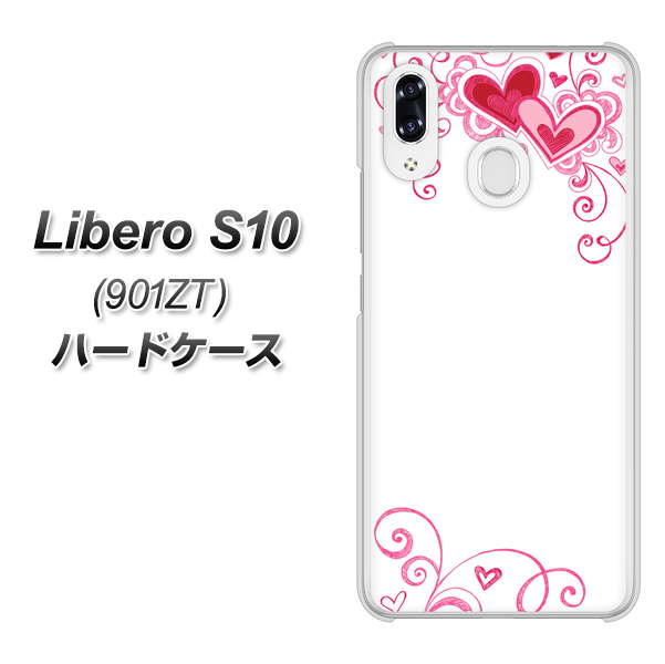 Y!mobile リベロS10 901ZT 高画質仕上げ 背面印刷 ハードケース【365 ハートフレーム】