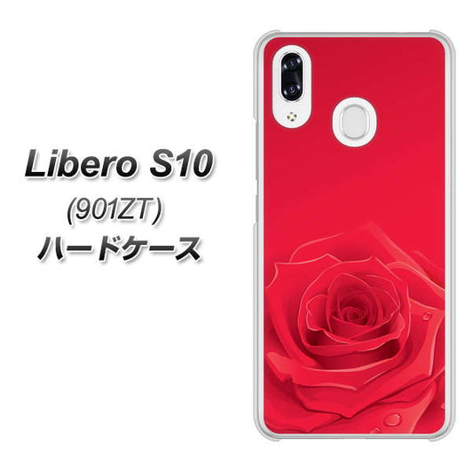 Y!mobile リベロS10 901ZT 高画質仕上げ 背面印刷 ハードケース【395 赤いバラ】