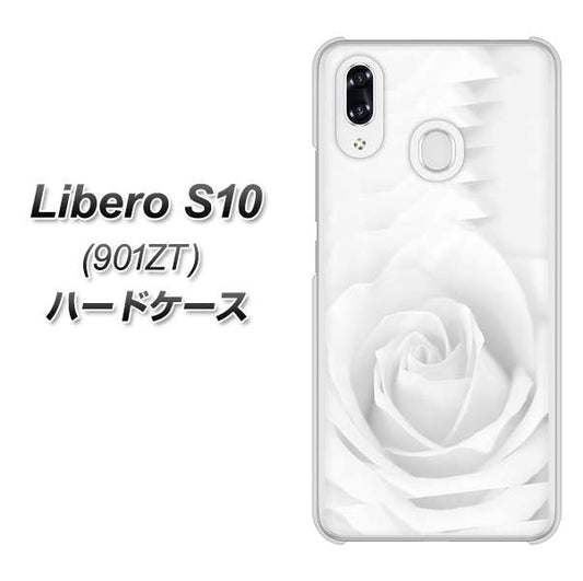 Y!mobile リベロS10 901ZT 高画質仕上げ 背面印刷 ハードケース【402 ホワイトRose】