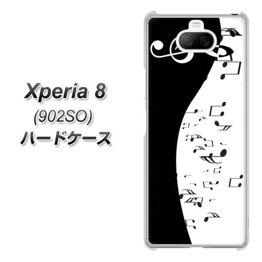 softbank エクスペリア8 902SO 高画質仕上げ 背面印刷 ハードケース【114 モノトーンのリズム】