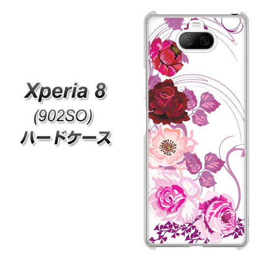 softbank エクスペリア8 902SO 高画質仕上げ 背面印刷 ハードケース【116 6月のバラ】