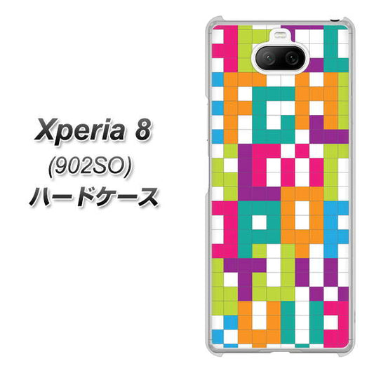softbank エクスペリア8 902SO 高画質仕上げ 背面印刷 ハードケース【IB916 ブロックアルファベット】