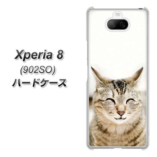 softbank エクスペリア8 902SO 高画質仕上げ 背面印刷 ハードケース【VA801 笑福ねこ】