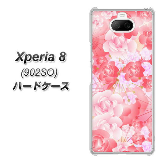 softbank エクスペリア8 902SO 高画質仕上げ 背面印刷 ハードケース【VA817 はんなり色の華】