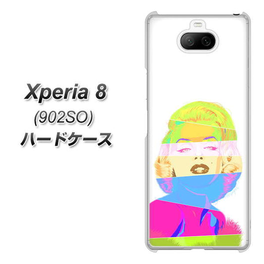 softbank エクスペリア8 902SO 高画質仕上げ 背面印刷 ハードケース【YJ208 マリリンモンローデザイン(A)】