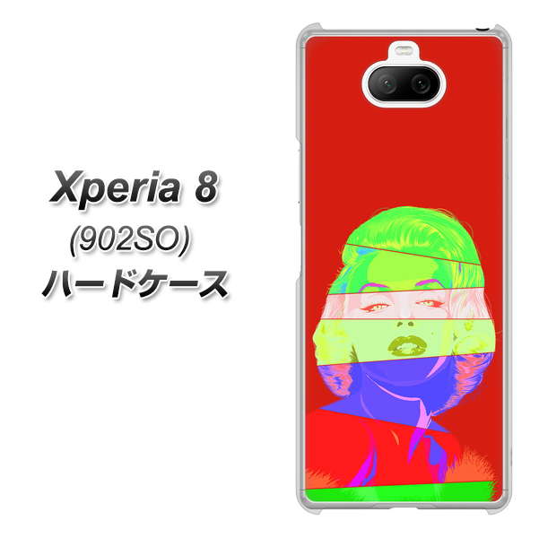 softbank エクスペリア8 902SO 高画質仕上げ 背面印刷 ハードケース【YJ209 マリリンモンローデザイン(B)】