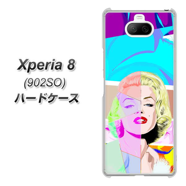 softbank エクスペリア8 902SO 高画質仕上げ 背面印刷 ハードケース【YJ210 マリリンモンローデザイン(C)】