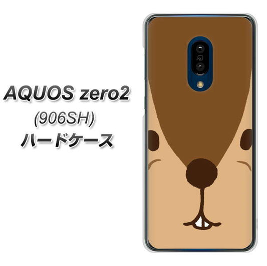 SoftBank アクオスゼロ2 906SH 高画質仕上げ 背面印刷 ハードケース【349 りす】