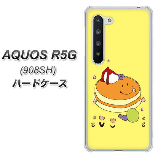 Softbank アクオス R5G 908SH 高画質仕上げ 背面印刷 ハードケース【MA901 パンケーキ】