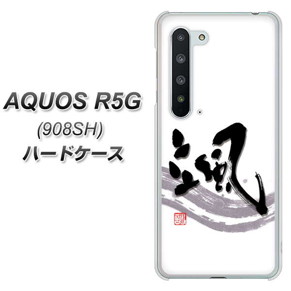 Softbank アクオス R5G 908SH 高画質仕上げ 背面印刷 ハードケース【OE827 颯】