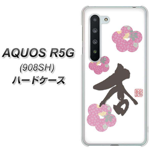 Softbank アクオス R5G 908SH 高画質仕上げ 背面印刷 ハードケース【OE832 杏】