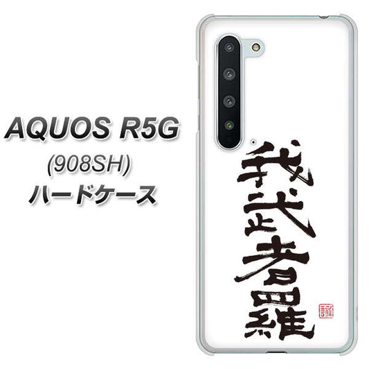 Softbank アクオス R5G 908SH 高画質仕上げ 背面印刷 ハードケース【OE843 我武者羅(がむしゃら)】