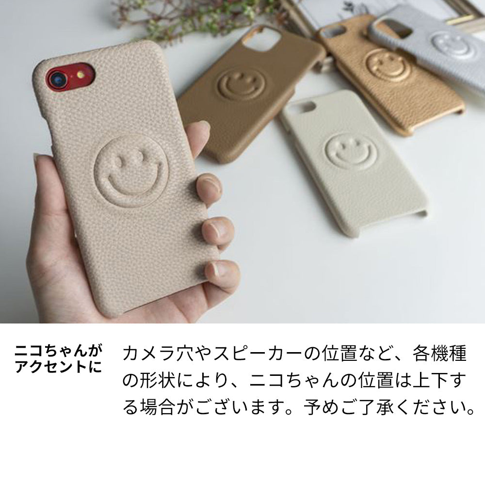 Galaxy Note9 SCV40 au スマホケース ハードケース シンプル まるっと全貼り ニコちゃん