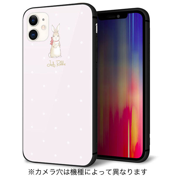 iPhone6s スマホケース 強化ガラス 背面ガラス Lady Rabbit