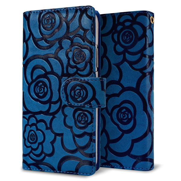 Xperia 1 III A101SO SoftBank Rose(ローズ)バラ模様 手帳型ケース 耐衝撃