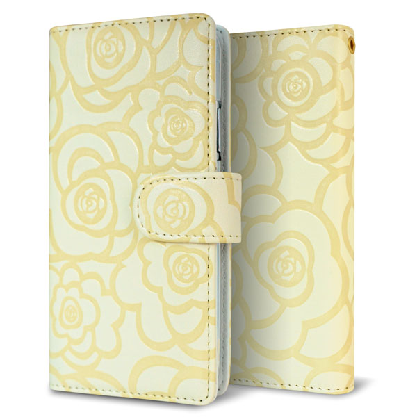 Xperia 1 III A101SO SoftBank Rose(ローズ)バラ模様 手帳型ケース 耐衝撃