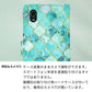 Galaxy Note8 SCV37 au スマホケース 手帳型 モロッカンタイル風