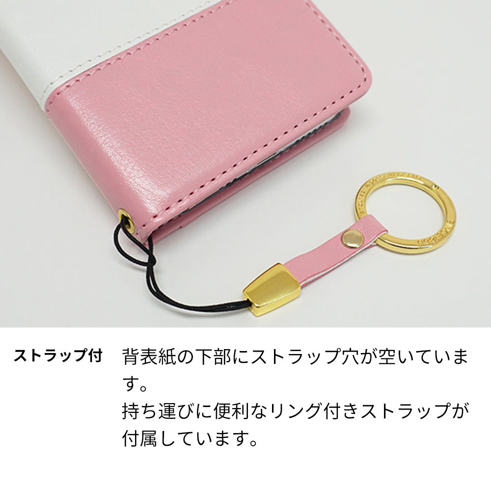 Galaxy Note8 SC-01K docomo スマホケース 手帳型 バイカラー×リボン