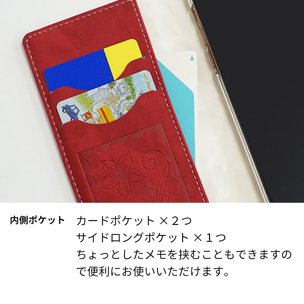 AQUOS wish A104SH Y!mobile スマホケース 手帳型 フラワー 花 素押し スタンド付き