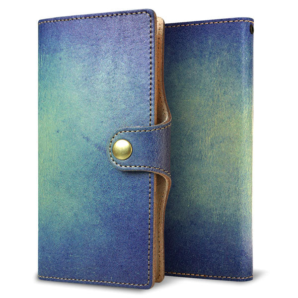 らくらくスマートフォン4 F-04J docomo スマホケース 手帳型 姫路レザー ベルト付き グラデーションレザー 耐衝撃