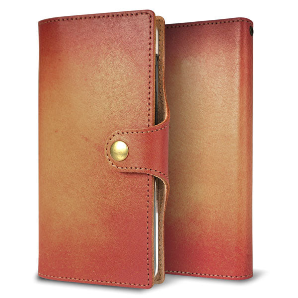 AQUOS R7 SH-52C docomo スマホケース 手帳型 姫路レザー ベルト付き グラデーションレザー 耐衝撃