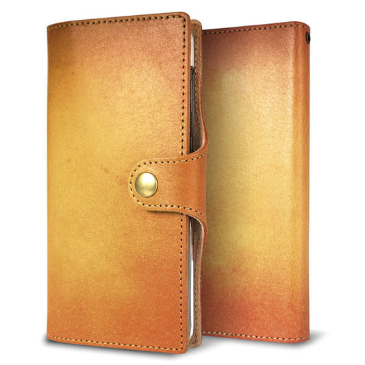 iPhone SE (第3世代) スマホケース 手帳型 姫路レザー ベルト付き グラデーションレザー 耐衝撃