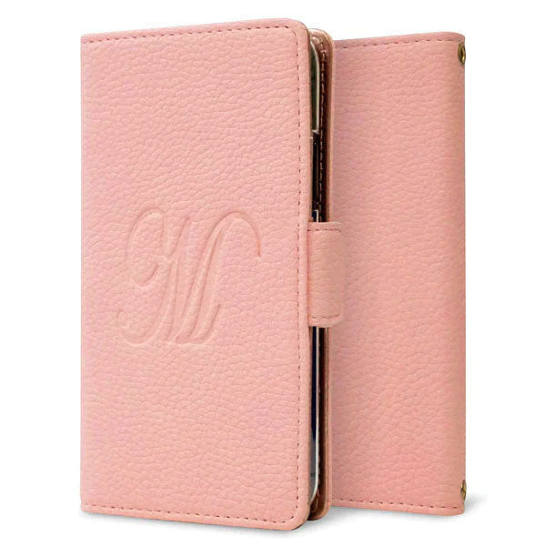 iPhone14 Plus スマホケース 手帳型 くすみイニシャル Simple エレガント