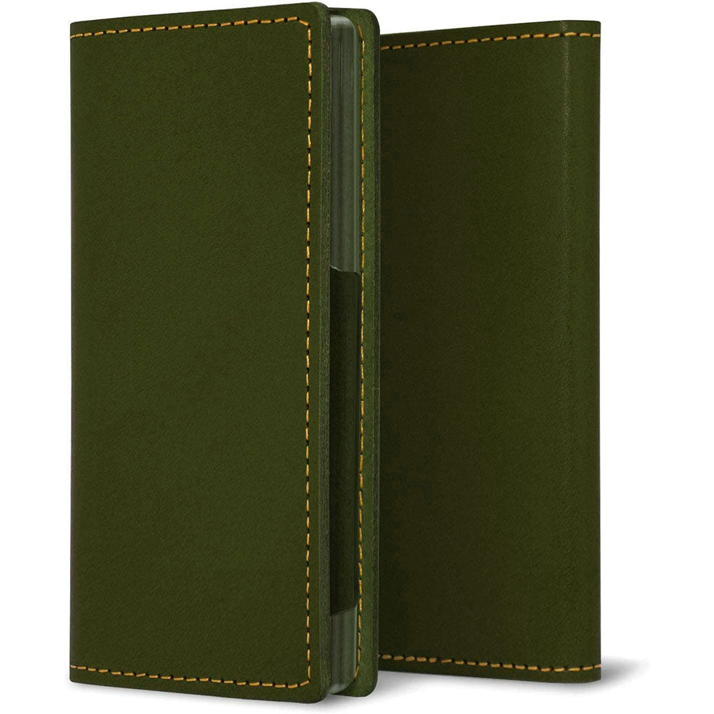 iPhone14 Plus 栃木レザー 手帳型 Sジーンズ ベルトなし マグネットなし 本革 スマホケース 耐衝撃