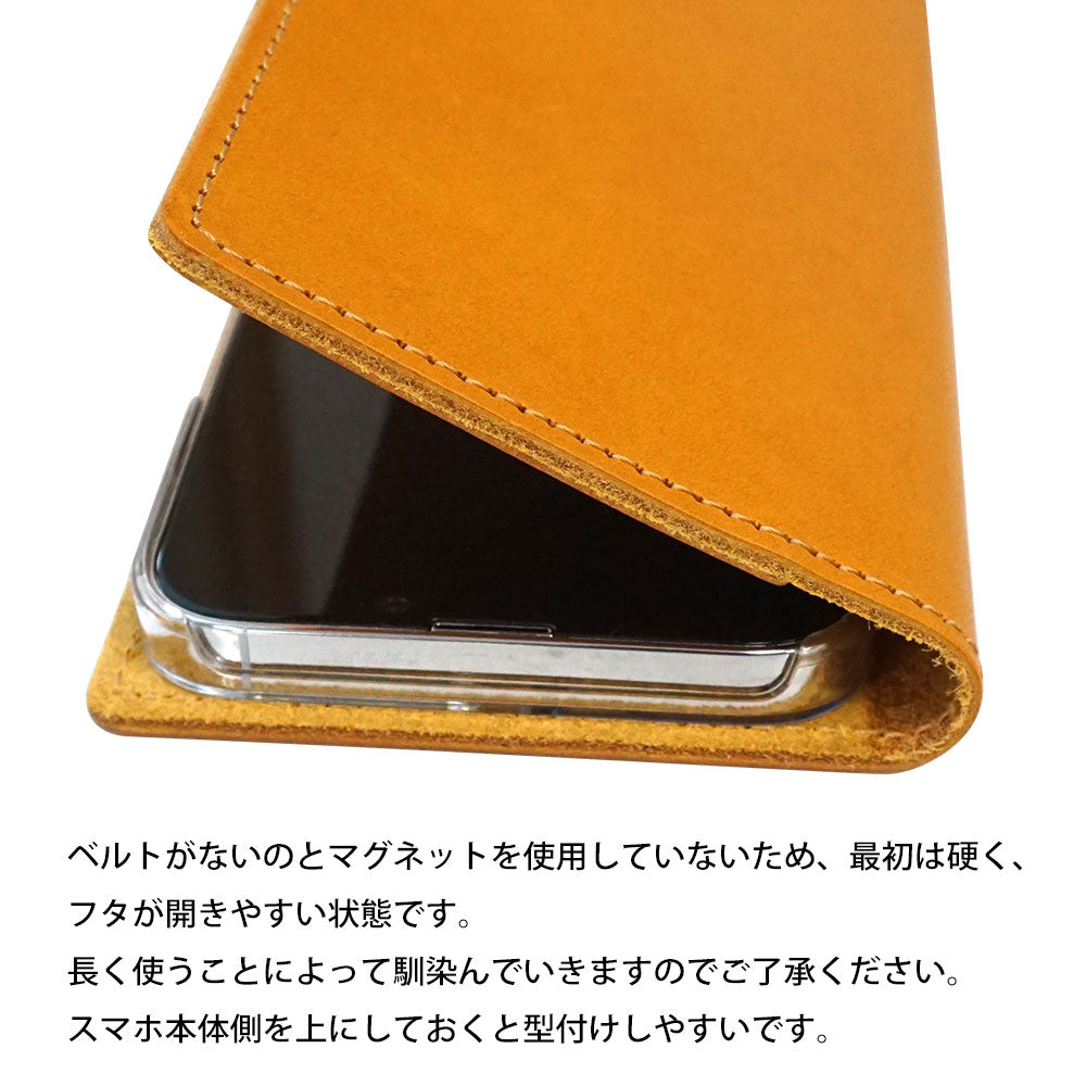 Galaxy Note8 SCV37 au スマホケース 手帳型 ベルトなし マグネットなし 本革 栃木レザー Sジーンズ 2段ポケット