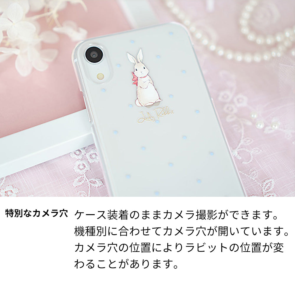iPhone X スマホケース ハードケース クリアケース Lady Rabbit