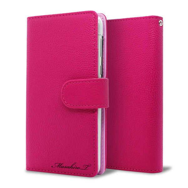 OPPO Reno3 5G SoftBank 【名入れ】レザーハイクラス 手帳型ケース 耐衝撃