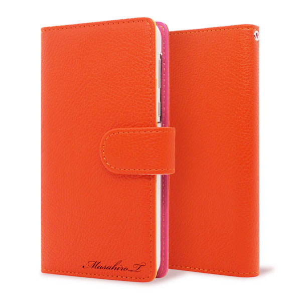 AQUOS wish A104SH Y!mobile 【名入れ】レザーハイクラス 手帳型ケース 耐衝撃