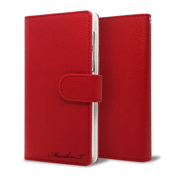 OPPO Reno3 5G SoftBank 【名入れ】レザーハイクラス 手帳型ケース 耐衝撃