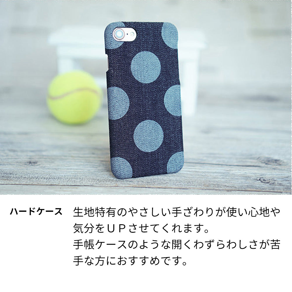 Redmi Note 9S 水玉岡山デニムまるっと全貼りハードケース