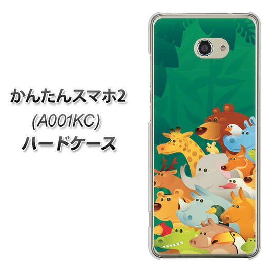 Y!mobile かんたんスマホ2 A001KC 高画質仕上げ 背面印刷 ハードケース【370 全員集合】
