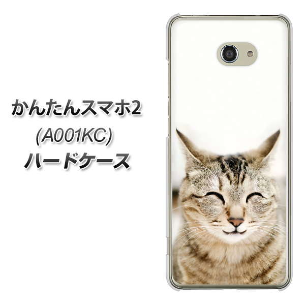 Y!mobile かんたんスマホ2 A001KC 高画質仕上げ 背面印刷 ハードケース【VA801 笑福ねこ】