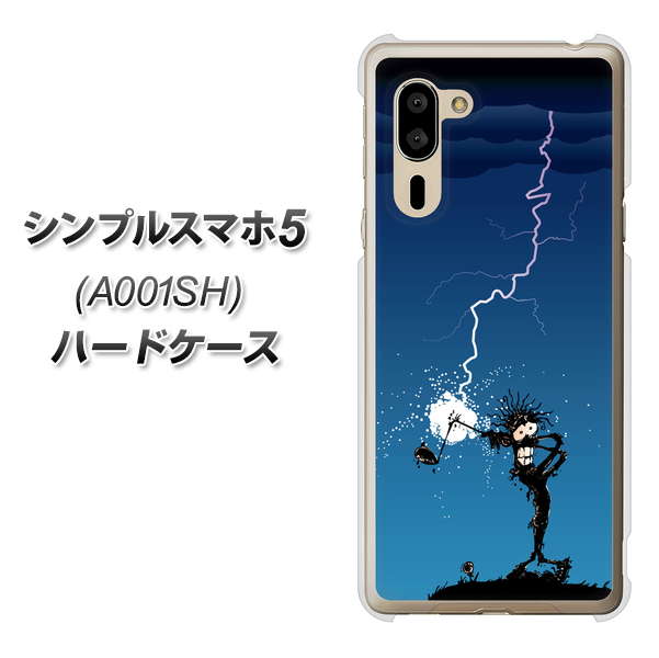 SoftBank シンプルスマホ5 A001SH 高画質仕上げ 背面印刷 ハードケース【417 ゴルファーの苦難】