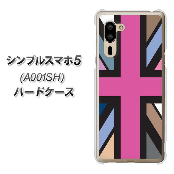 SoftBank シンプルスマホ5 A001SH 高画質仕上げ 背面印刷 ハードケース【507 ユニオンジャック デスカラー】